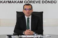 Beypazarı’nın Eski Kaymakamı Göreve iade edildi.