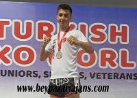 Beypazarı’lı öğrenci,Recai Efe Varlı 79 kg Genç Erkekler Kick Light Branşında Dünya 2'ncisi oldu: