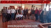 Beypazarı Muhtarlar Derneği ve Muhtarlardan kaymakama hoş geldiniz ziyaret: