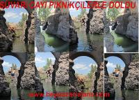 Aşırı sıcaklardan bunalan vatandaş soluğu Süvari Çayında aldı: