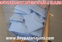 Beypazarı Yukarıgüney Mahallesinde Muhtarlık oyları eşit çıktı: