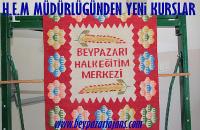 Beypazarı H.E.M müdürlüğünden yeni kurslar