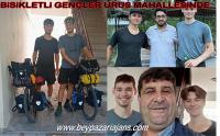İsviçre'li Bisikletli gençler Beypazarı-Uruş mahallesinde konakladı: