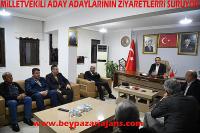 Miletvekili Aday adaylarının seçim bölgelerine ziyaretleri sürüyor: