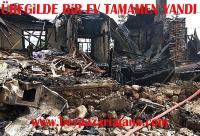 Beypazarı’nda yangın: Çıkan yangında bir ev kullanılamaz hale geldi.