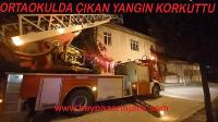 Beypazarı Ortaokulu’nda çıkan yangın korkuttu: