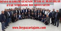 Beypazarı kaymakamlığı yetim, öksüzler ile birlikte Muhtarlara iftar yemeği verdi