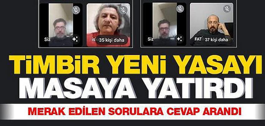 TİMBİR ÇÖZÜM ÖNERİLERİNİ MASAYA YATIRDI