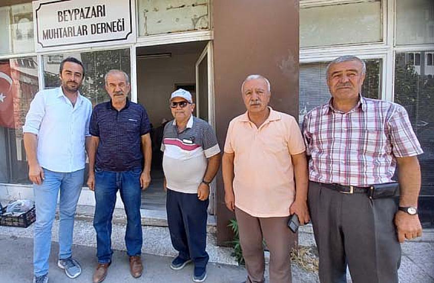 CHP Beypazarı İlçe Başkanı Hasan Kostak, Muhtarlar Derneği başkanı Muammer Köksal’ı ziyaret etti.