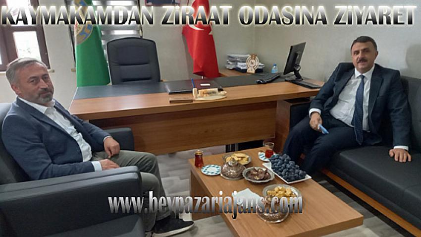 Kaymakam Oktay Erdoğan’dan Ziraat Odasına ziyaret: