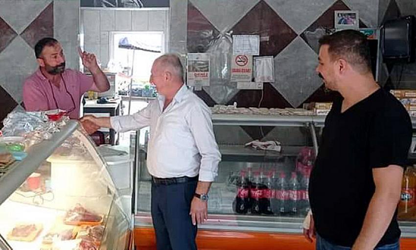Beypazarı Milliyetçi Hareket Partisi Beypazarı İlçe başkanı Erdoğan Orhan Pazar esnafını ziyaret etti: