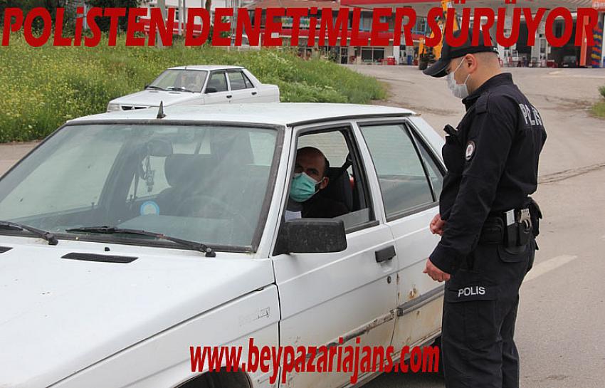 Beypazarı Emniyet Müdürlüğü ekipleri yol denetimlerini sürdürüyor.