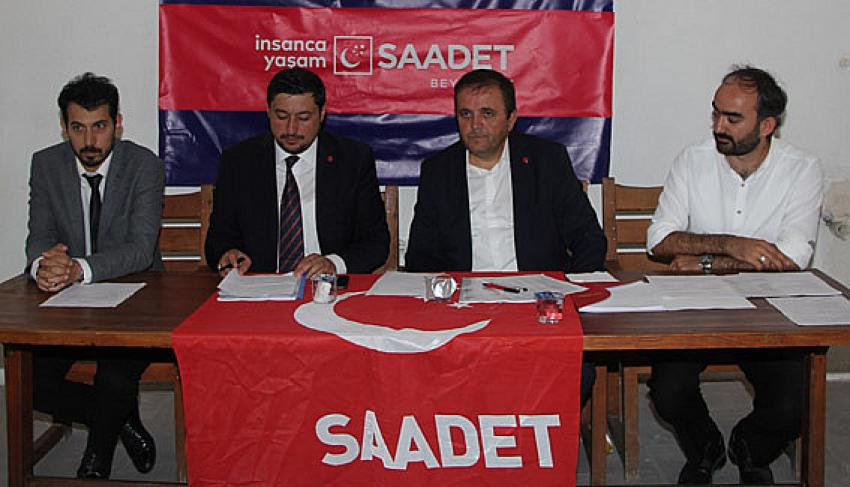 Saadet partisi Beypazarı 2. Olağan Kongresini yaptı: İlçe başkanı Yeniden Kutlu Çınar: