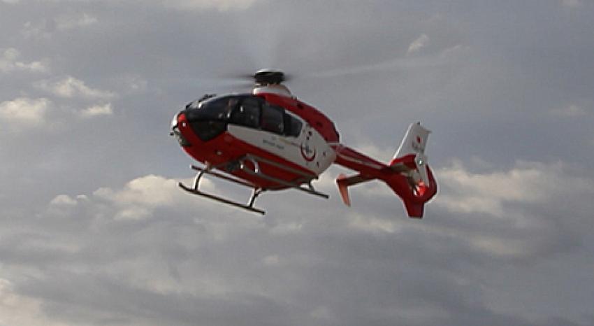 Hava Ambulansı, Göğüs ağrısı geçiren hasta için havalandı: