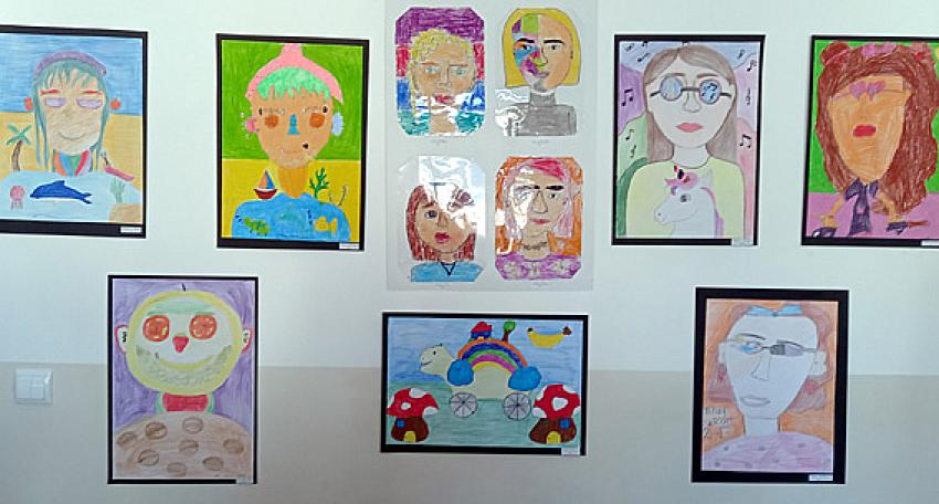 Cumhuriyet İlkokulu Yılsonu Resim sergisi açıldı: