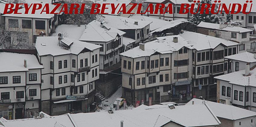 Bankentin Beypazarı İlçesinde Karla mücadele çalışması aralıksız olarak sürdü: