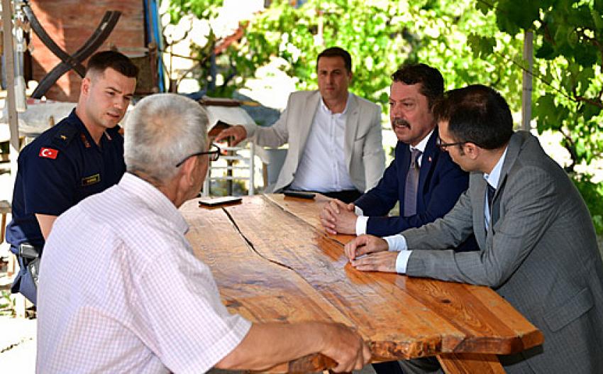 Kaymakamdan Şehit Ailesine ziyaret: