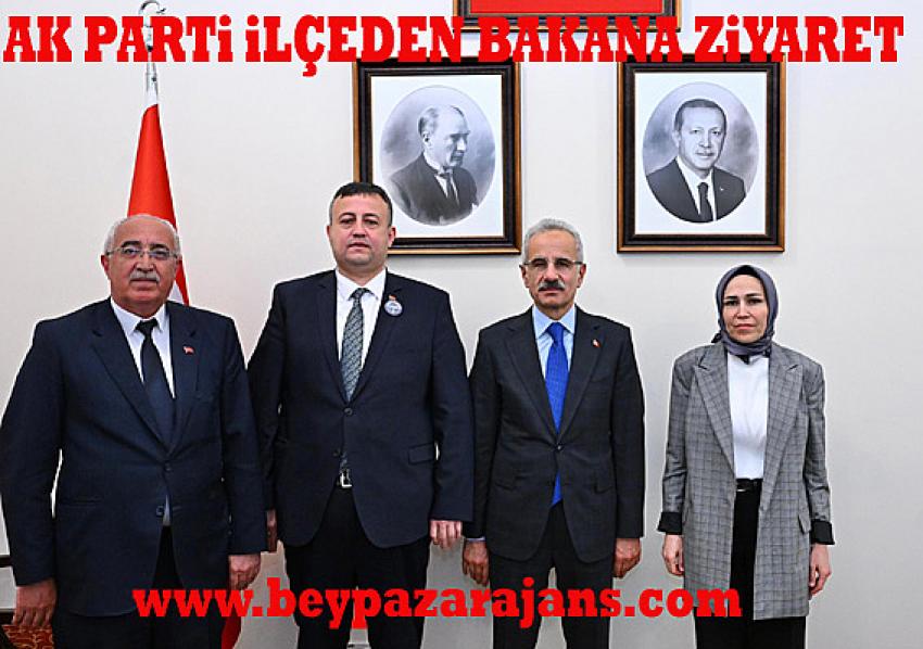 AK Parti Beypazarı İlçe başkanı Halil Etili: “ Ulaştırma ve Altyapı bakanımızı ziyaret ettik