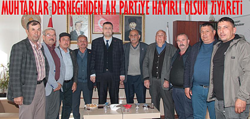Beypazarı Muhtarlar Derneği Başkanından, AK Parti İlçe başkanına Hayırlı olsun ziyareti: