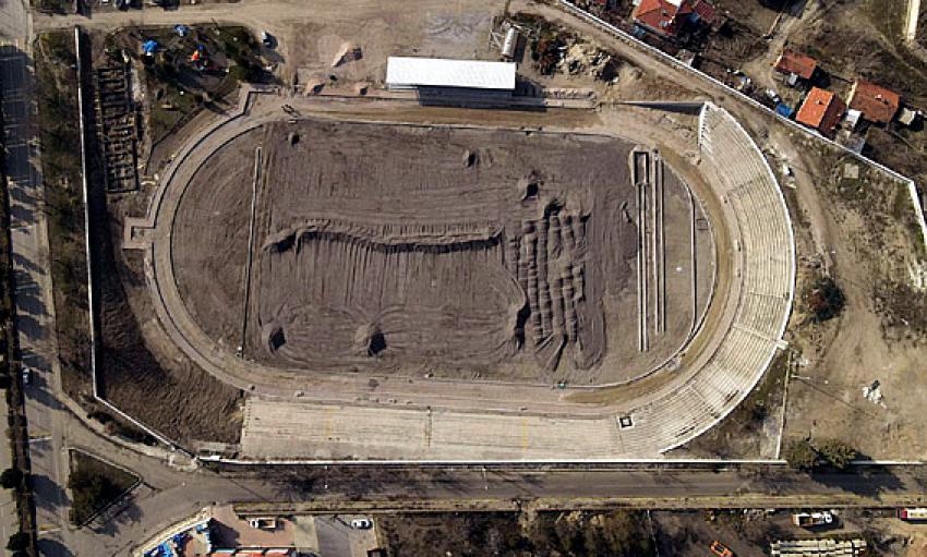 Beypazarı İlçe Gençlik ve Spor müdürlüğü:  Stada çalışmalar sürüyor: