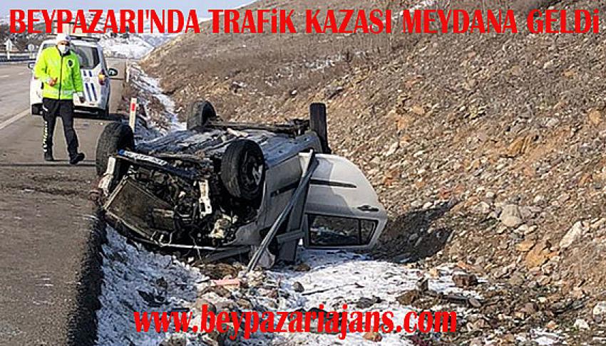 Beypazarı İlçesinde meydana gelen trafik kazasında bir kişi yaralandı: