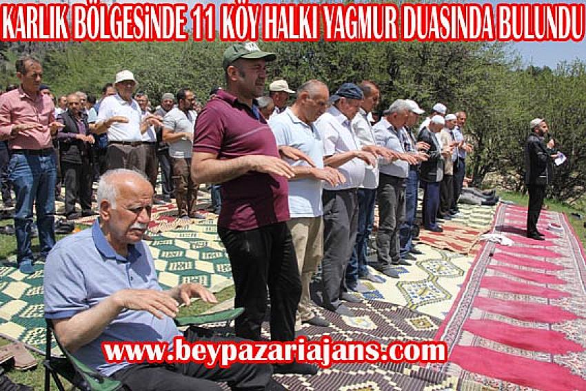 Beypazarı Halkı Yağmur duası için ören yerlerine çıktı.