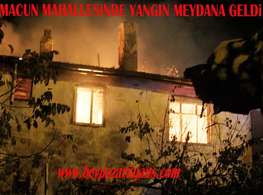 Beypazarı’nda Yangın: