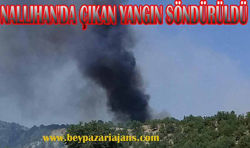 Nallıhan İlçesinde çıkan yangın Kontrol altına alındı: