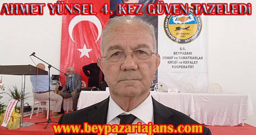 Ahmet Yünsel,4. kez güven tazeledi.